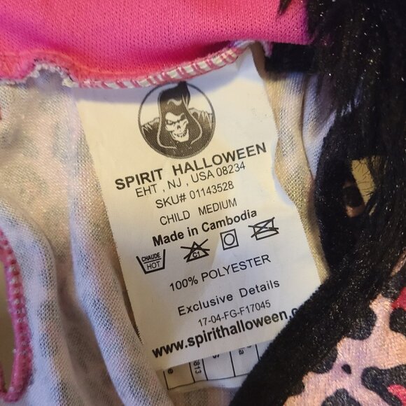Spirit Halloween Pink Leopard Kids Costume - Picture 2 of 2